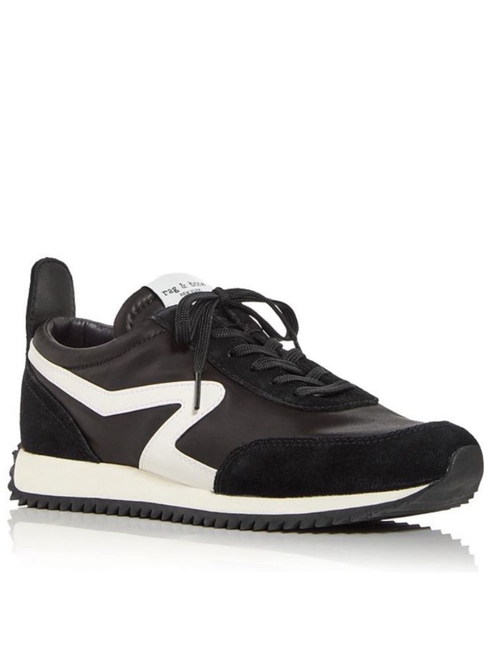 Rag n Bone Black & White Athletic-Style Trainer